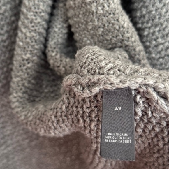 Aerie Chunky Knit Slouchy Oversized Cardigan Women’s Medium Grey Open Front - Picture 5 of 5